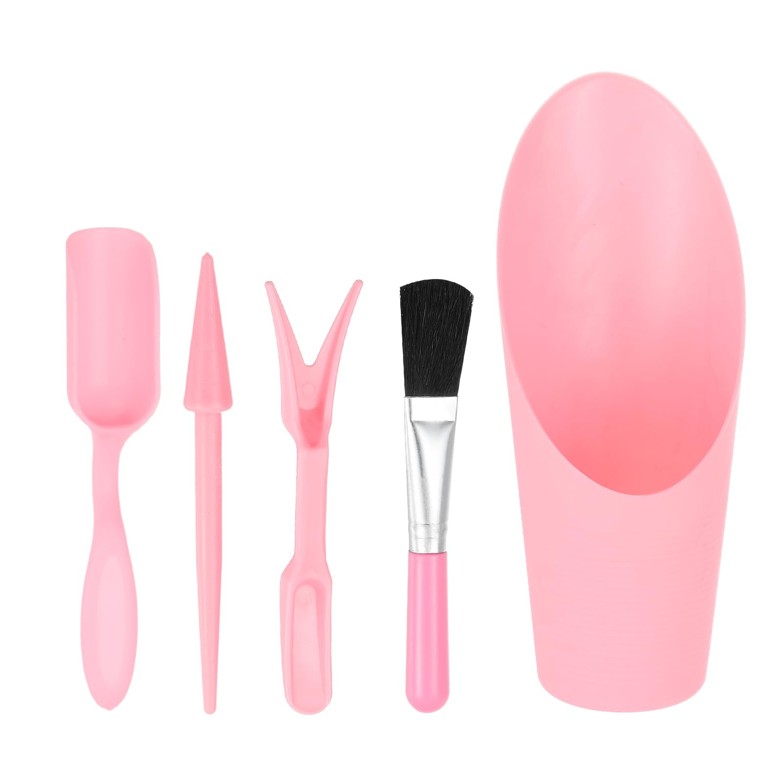 PATIKIL Mini Succulent Transplanting Tools Set,Transplanting Garden Tools for Digging Bonsai Plant Care DIY, Pink