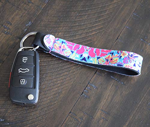 image for Zario Cool Neoprene Wristlet Keychain Lanyard 6 Pack - Neoprene Key Ch