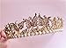 Sunshinesmile Vintage Wedding Bridal Crystal Pearl Gold Hair Accessories Headband Crown Tiara