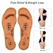 3 Pairs Acupressure Magnetic Massage Insoles, Oumers Health Foot Magnetic Therapy Magnet Acupressure Shoe, Brownthumb 3