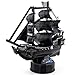 CubicFun 3D Pirate Ship Puzzle Small Sailboat Model Building Kits Toys, Queen Anne's Revenge, 100 Pieces