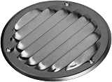 EUROPLAST Aluminium Ø100mm 4in Round Air Vent Grille with Insect Mesh view 6