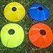 IROCH 50 Pack Soccer Cones Disc Cone Sets with Holder and Bag for Training,Field Cone Markers Football,Kids,Sports (Colorful)