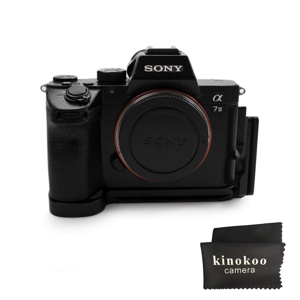 kinokoo Hand Grip for SONY A9/A7RIII Quick Release Plate L-Plate Bracket Arca Swiss for SONY A-9