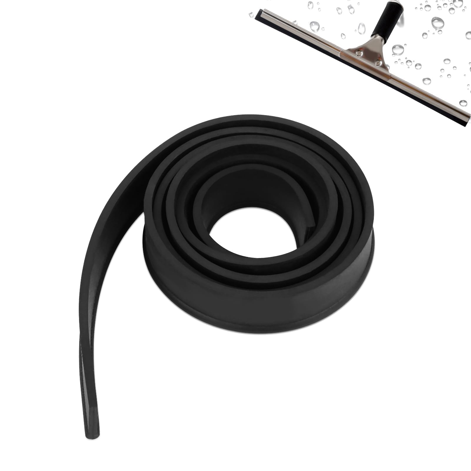 Window Cleaning Squeegee Blade Replacement,105 cm 41.3 inch Rubber Squeegee Replacement Window Glass Wiper Cleaner Accessory