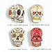 WYSE 50 PCS Skull Wooden Buttons 2 Hole Sewing Button for Card Making Scrapbooking Clothes Accessories (Skull)