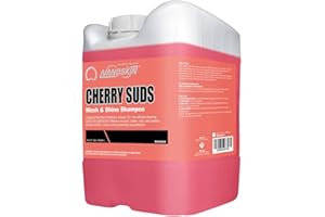 Nanoskin CHERRY SUDS Foaming Car Wash Concentrated Shampoo 5 Gallons for Foam Cannons, Foam Guns, Bucket Washes | Pressure Washer Safe, Cherry-Scented Soap | Ideal for Cars, Trucks, Motorcycles, RVs