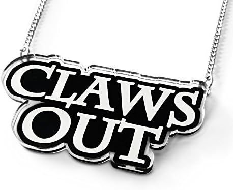 Claws Out Necklace - Punk Rock, Aesthetic, Pastel Goth, Claws, Fierce, Soft Grunge, Gothic Lolita