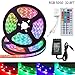 aijiaer LED Strip Lights, LED Light Strip 32.8Ft/10M RGB SMD 5050 300LEDs Rope Lighting Color Changing Full Kit with 44 Keys RF Remote Controller and DC 12V 5A Power Adapter