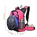 BONLEX Cycling Hydration Pack Biking Backpack 20L Multi-Function Riding Backpack with Insulation Compartment,3L Water Bladder Available,Lightweight Daypack Hiking Backpack (Pink)