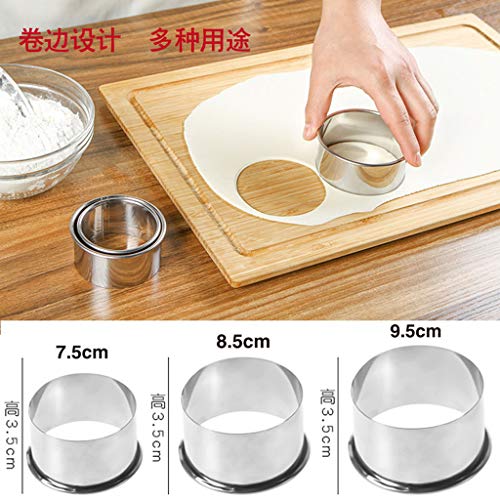Set of Dough Press Maker Dumpling Pie Ravioli Making Mold Mould Kitchen Silver