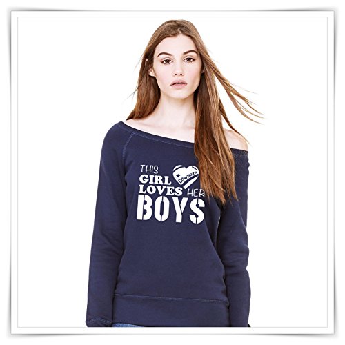 This Girl Loves Her Boys. Dallas Cowboys Inspired Sweatshirt.