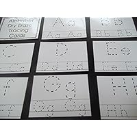 26 laminated Preschool Alphabet 4x5 Tracing Cards.