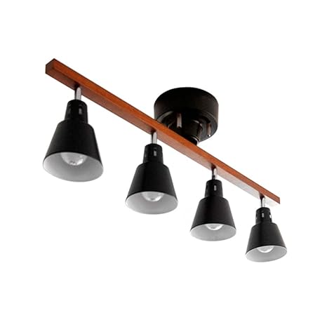 Led Strip Kitchen Ceiling Light Modern Wood Rotatable Adjustable