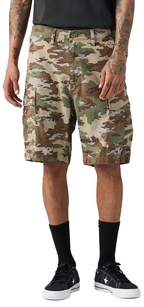 Levi's Men's Carrier Cargo Shorts (Also Available in Big & Tall), (New) Ombre Camo Soft Camo (Non-Stretch), 48 Image