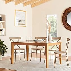 East West Furniture CAT-OAK-S Rectangular Dining