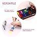 Water Coloring Brush Pens, Set of 6 Watercolor Painting Brushes Pen for Water Soluble Colored Pencils, Water Color Markers, Powdered Pigment Watercolor, Back to School Art Supplies (Blue)