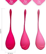Mascoto Pelvic Floor Trainer Set of 3 Kegel Weights, Urinary Incontinence view 2