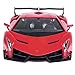 Best Choice Products 1/14 Scale Remote Control Luxury Car Lamborghini Veneno Toy for Kids w/ Gravity Sensor, Engine Sounds, Head and Rear Lights, Opening Door - Red