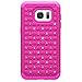 Galaxy S7 Case, Tauri [Dual Layer] Studded Rhinestone Crystal Bling Hybrid Defender Armor Protective Case Cover For Samsung Galaxy S7 - Hot Pink