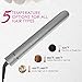 Hair Straightener, Ceramic Flat Iron for Straightening and Curling with Adjustable Temperature 320℉-460℉, Quick Heating Up for All Hair Typesthumb 3