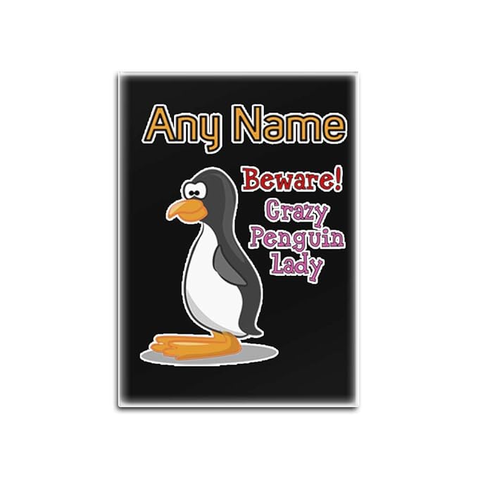 UNIGIFT Imán para Nevera con diseño de pingüino Loco ...