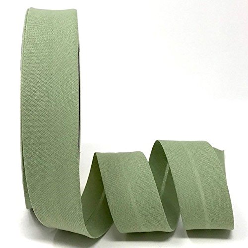 5m of Professional Quality 30mm Bias Binding, Machine Washable, 30+ Colours. UK Specialist Seller Edging for Quilting, Sewing, Bunting, Upholstery, Furniture Piping & Garments (Sage Green)