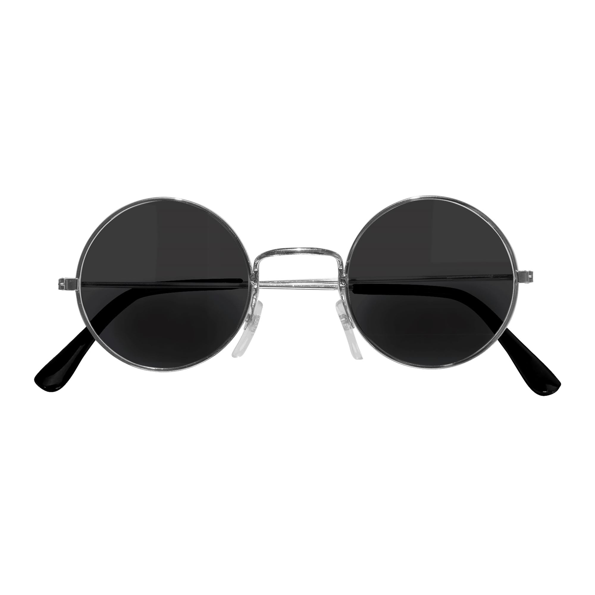 Widmann 6724L - Character Glasses Adult Unisex, 60s, 70s, Hippie, Rock, Musicians, Vampires, Carnival, Halloween, Dark Gray Lenses — image 1