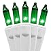 Holiday Essence 100-Count Green St. Patrick's Day Light Set, Christmas String Lights with White Wire, Professional Grade, Indoor and Outdoor Use, Decorate Christmas Trees, Garden Party, Patio Decor