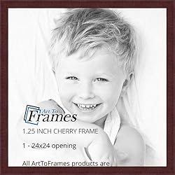 ArtToFrames 24x24 Inch Red Picture Frame, This