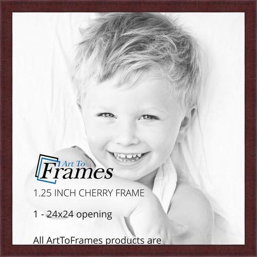 ArtToFrames 24x24 Inch Red Picture Frame, This