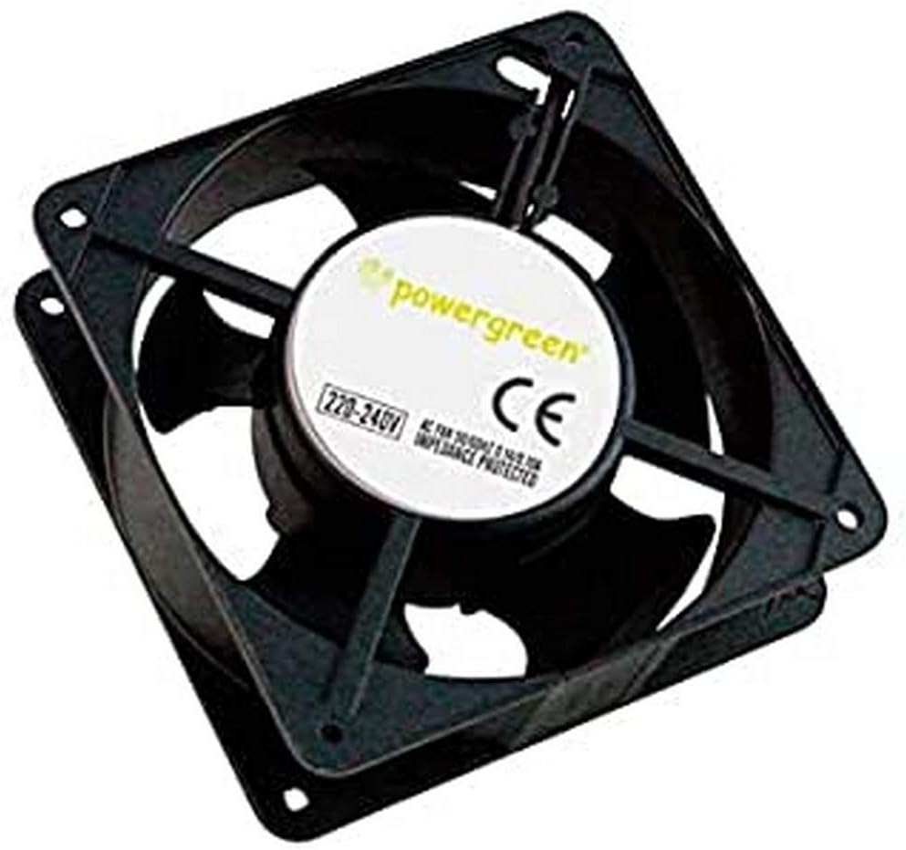 Powergreen RAC-00002-ST - Fan for Cabinet Rack 12 cm, multicoloured