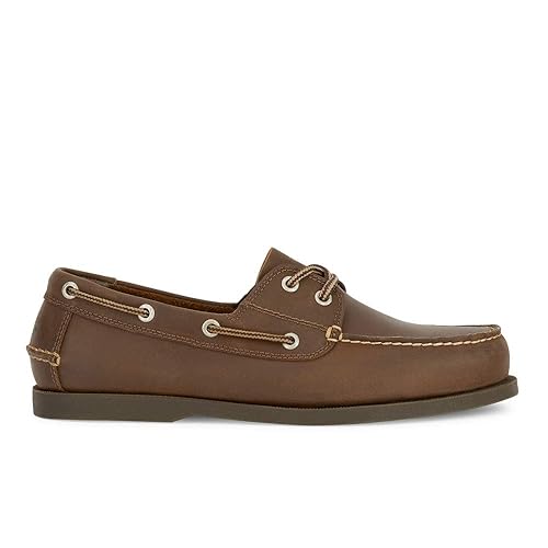 Dockers Men's Vargas Leather Handsewn Boat Shoe,Rust, 11 W US in