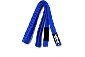 Nitro Fight Wear Adult BJJ Belt - White, Blue, Purple, Brown, Black - Brazilian Jiu Jitsu IBJJF