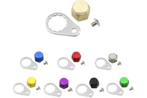 for Daiwa Baitcasting Reel Handle Screw Nut Locking Cap Replacement Parts for Abu, Left/Right Hand, Aluminum Alloy Fishing Ac
