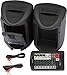 Yamaha STAGEPAS 400i Portable PA System Bundle with Speaker Stands, Cables, and Austin Bazaar Polishing Cloth