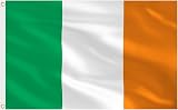 AhfuLife Irish Flag 5ft x 3ft Double Sided with Brass Eyelets Outdoor Flag