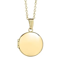 Amazon Essentials Girls Polished Round Locket