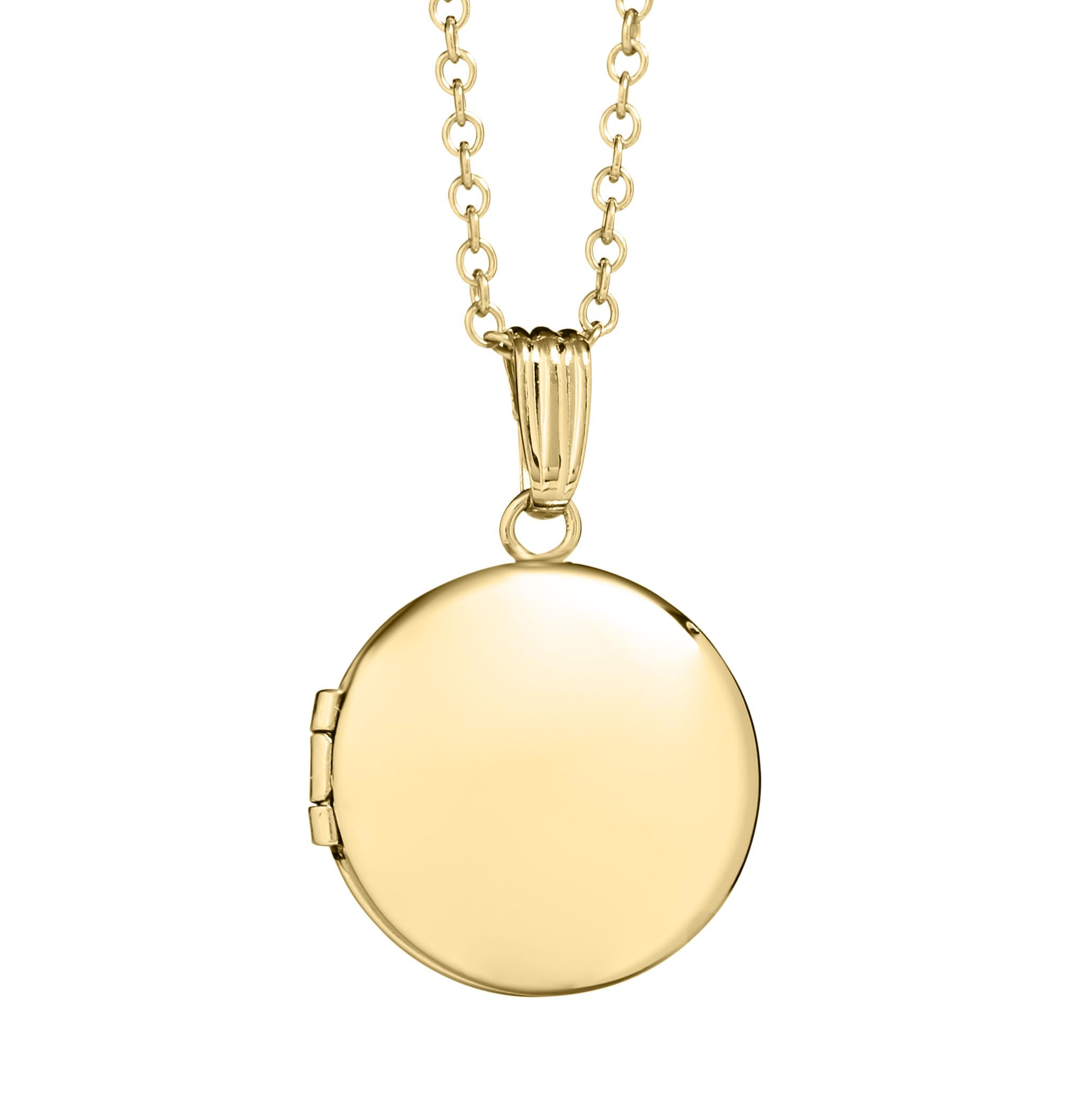 Amazon Essentials Girls Polished Round Locket
