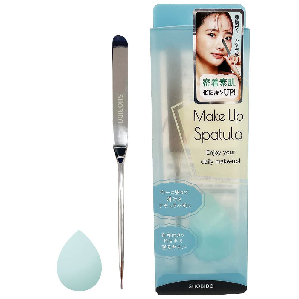 Shobido Make Up Spatula with Mini 3D Sponge