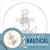 Nautical Embroidery Pattern Transfers (set of 10 hoop designs!) by 