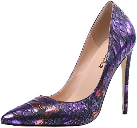 AOOAR Women's Snakeskin-Print High Heel Dress Pumps Shoes
