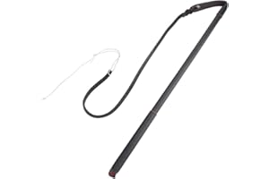 Rengue Artificial Cowhide Dog Whip, Sturdy Durable Training Accessory with Handle for Schutzhund German Shepherd Medium Large