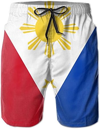 New Cartoon Fashion Flag Of The Philippines Summer Beach Pants Casual Shorts For Man