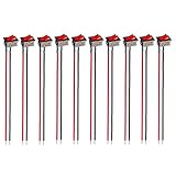 COOLOOdirect 10 Pcs Red AC 6A/250V 10A/125V 2