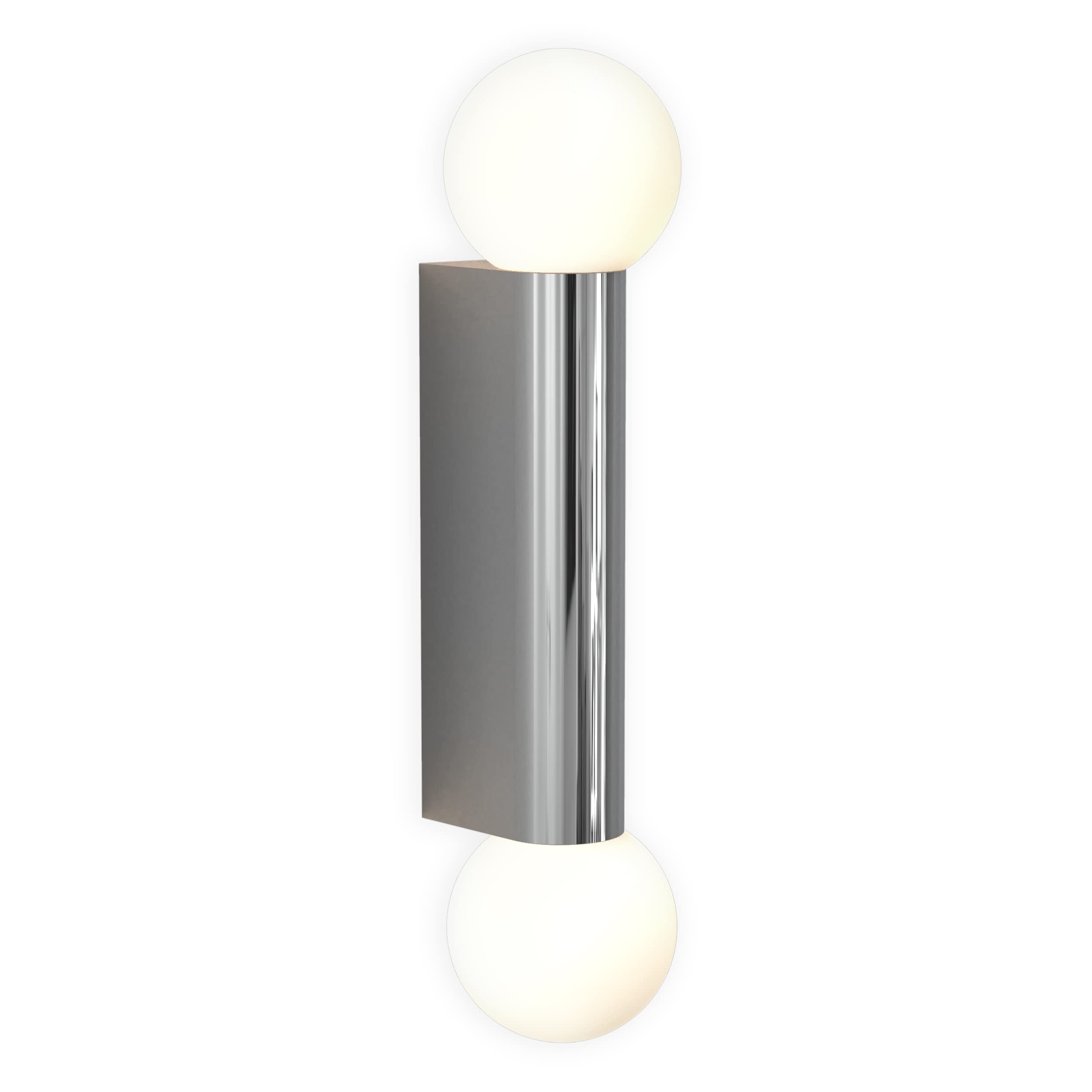 Astro Ortona Twin Bathroom Wall Light - IP44 Rated - (Polished Chrome), G9 Lamp, Designed in Britain - 1459002-3 Years Guarantee
