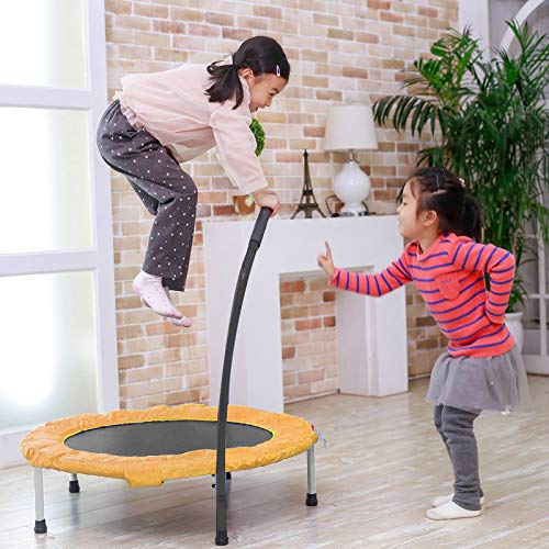 image for DlandHome 38 Inch Mini Trampoline for Kids Jumping Trampoline Fitness 