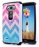 LG G Flex 2 Case, NageBee Design Premium [Heavy Duty] Defender [Dual Layer] Protector Hybrid Case for LG G Flex 2 (2015 Released) (Hybrid Colorful Wave)