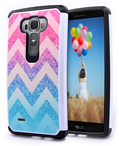 LG G Flex 2 Case, NageBee Design Premium [Heavy Duty] Defender [Dual Layer] Protector Hybrid Case for LG G Flex 2 (2015 Released) (Hybrid Colorful Wave)