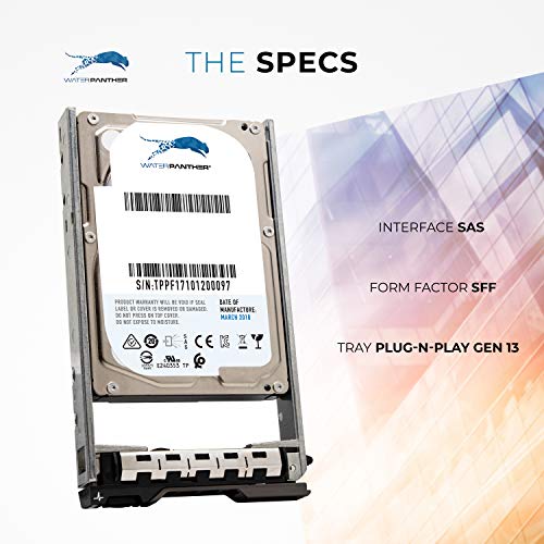 1 TB 7.2K RPM NLSAS 2.5in Hot-Plug HDD for Dell PowerEdge Servers | Enterprise Data Center Hard Disk Drive in 13G Caddy | Compatible with 9W5WV 09W5WV 56M6W 400-ALVB 400-ALUQ CFMWR